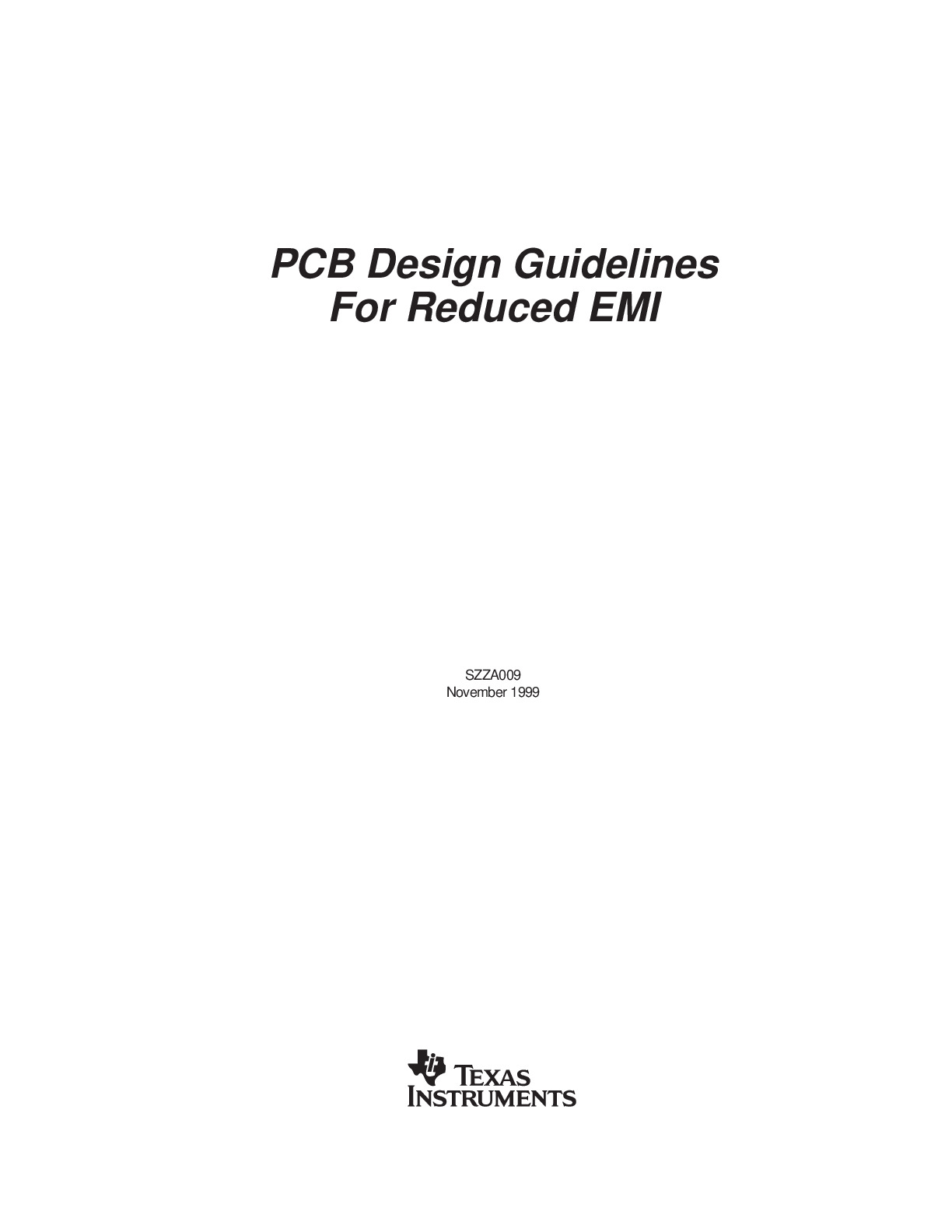 降低EMI的PCB设计指南