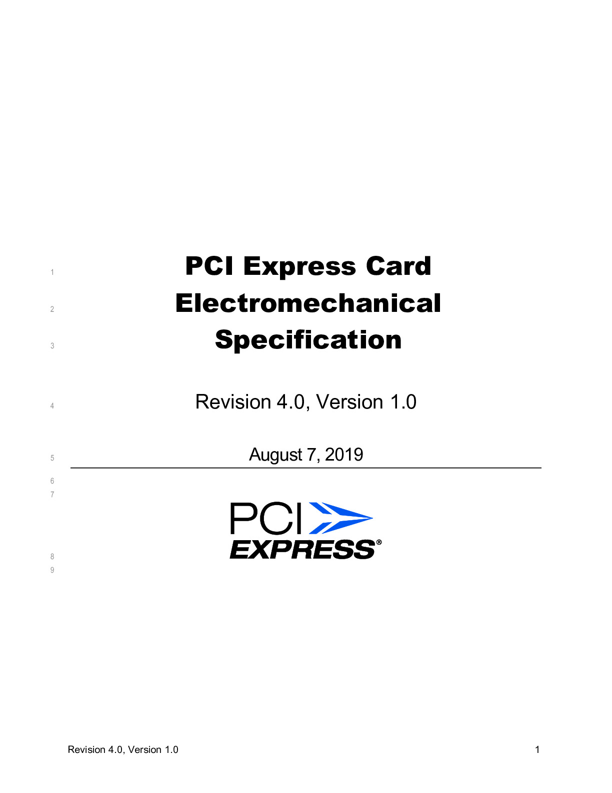 PCI Express Card Electromechanical Specification