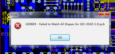 AD19Gerber failed to match all shapes解决办法
