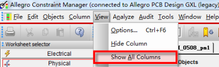 【Allegro软件操作实战90问解析】第65问 在CM规则管理器中如何去显示或者隐藏属性呢？