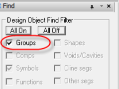 在Allegro软件中的Groups组创建之后怎么进行打散呢？