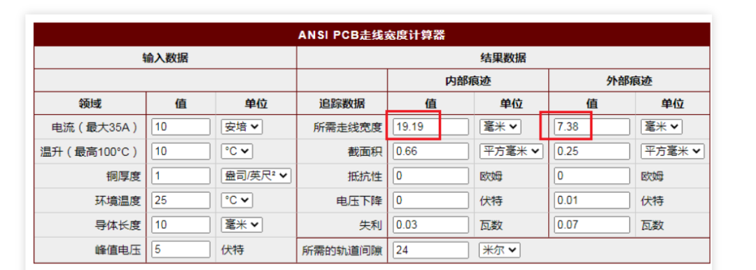 PCB layout 1A电流走线要1mm，10A走线是不是10mm？