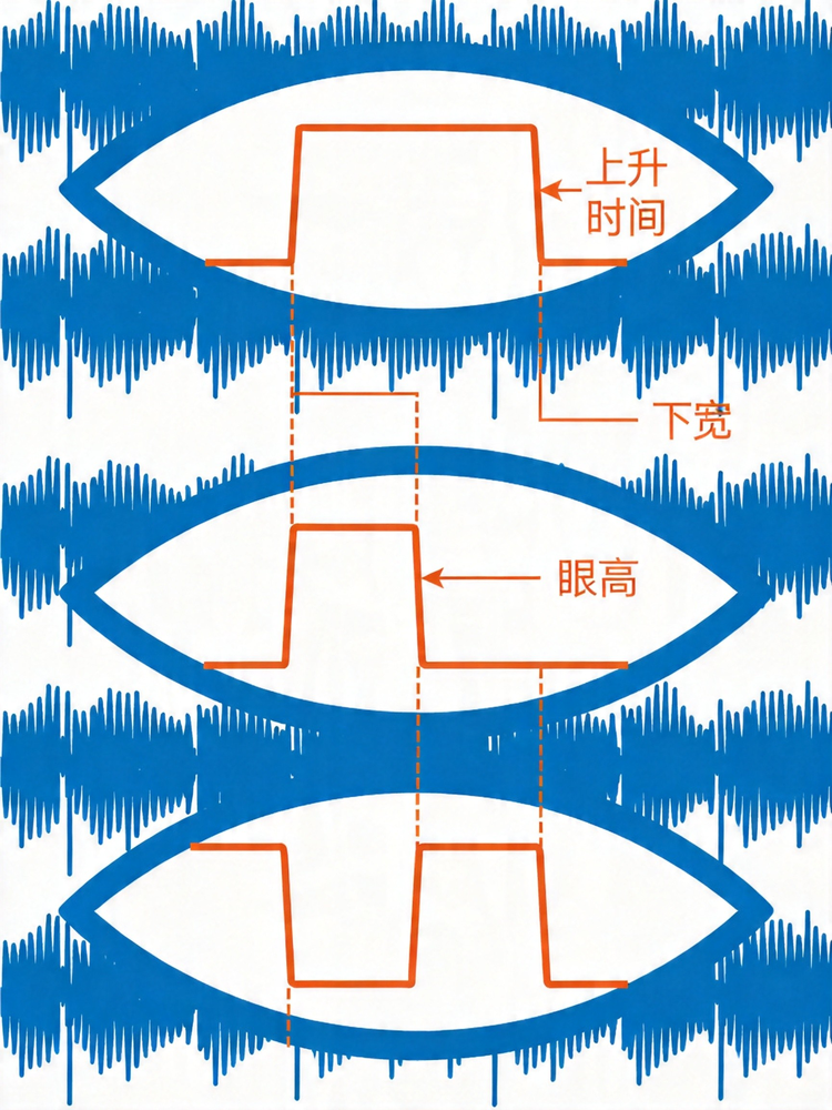眼图闭合还是张不开，先回去跑跑SI仿真再说