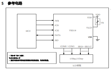 液晶静态驱动 IC-VKS118 适用于分贝仪、按摩仪 LCD 驱动等家电显示产品