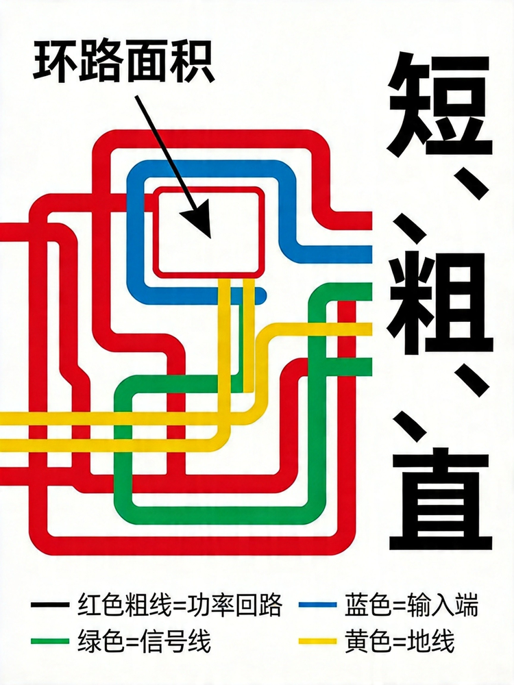 一张图讲清楚：电源PCB走线怎么布