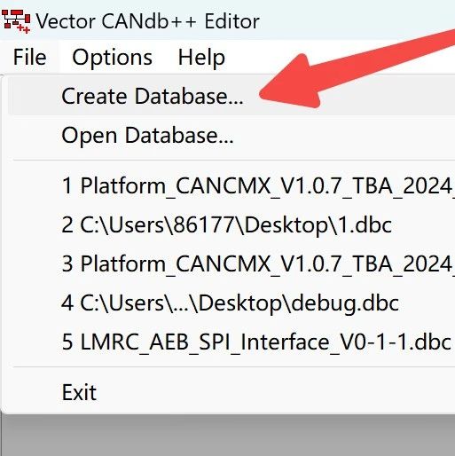 CANoe创建CAN DataBase（DBC文件）