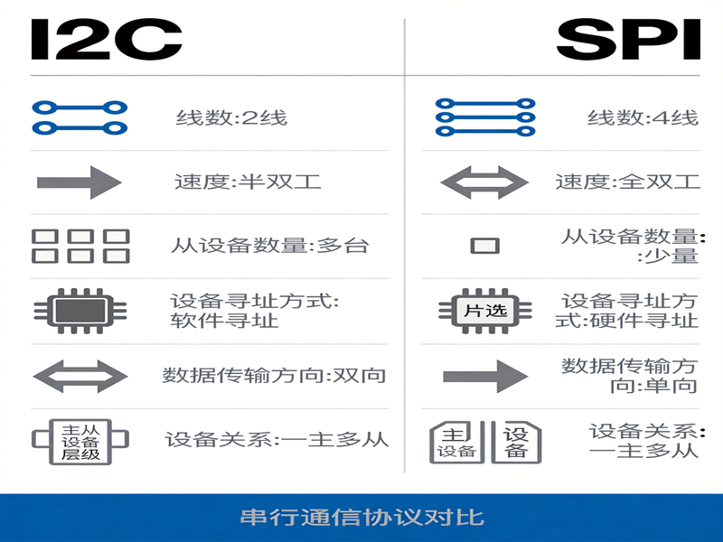 面试被问I2C和SPI有什么区别，别只说一个快一个慢