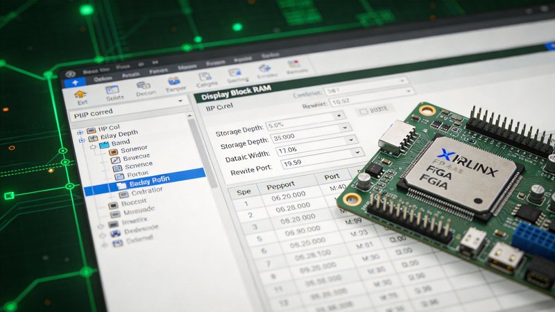 FPGA Block RAM IP核配置界面