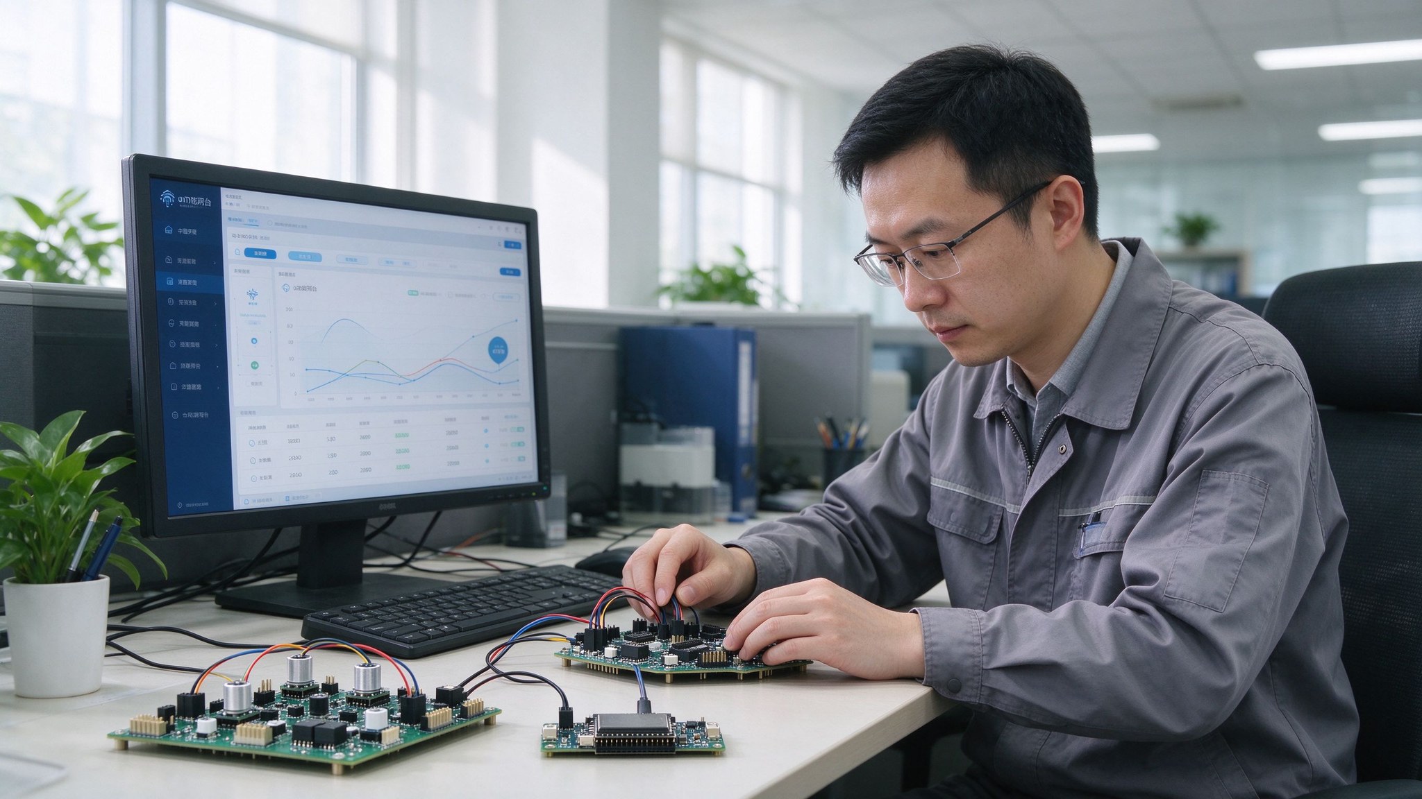 凡亿电路电路方案开发服务凡亿电路工程师调试物联网开发板