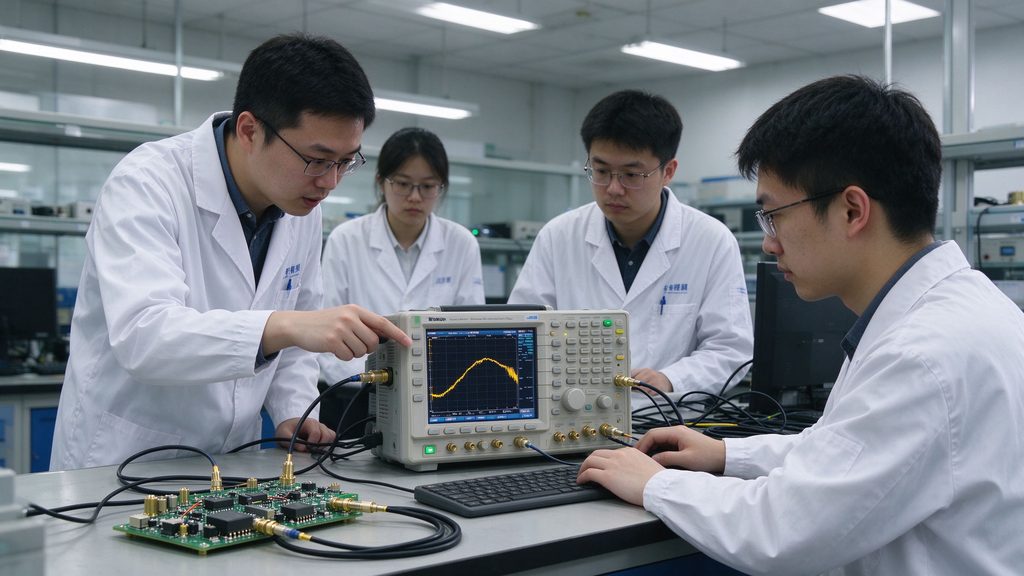 零基础学员操作射频培训频谱分析仪