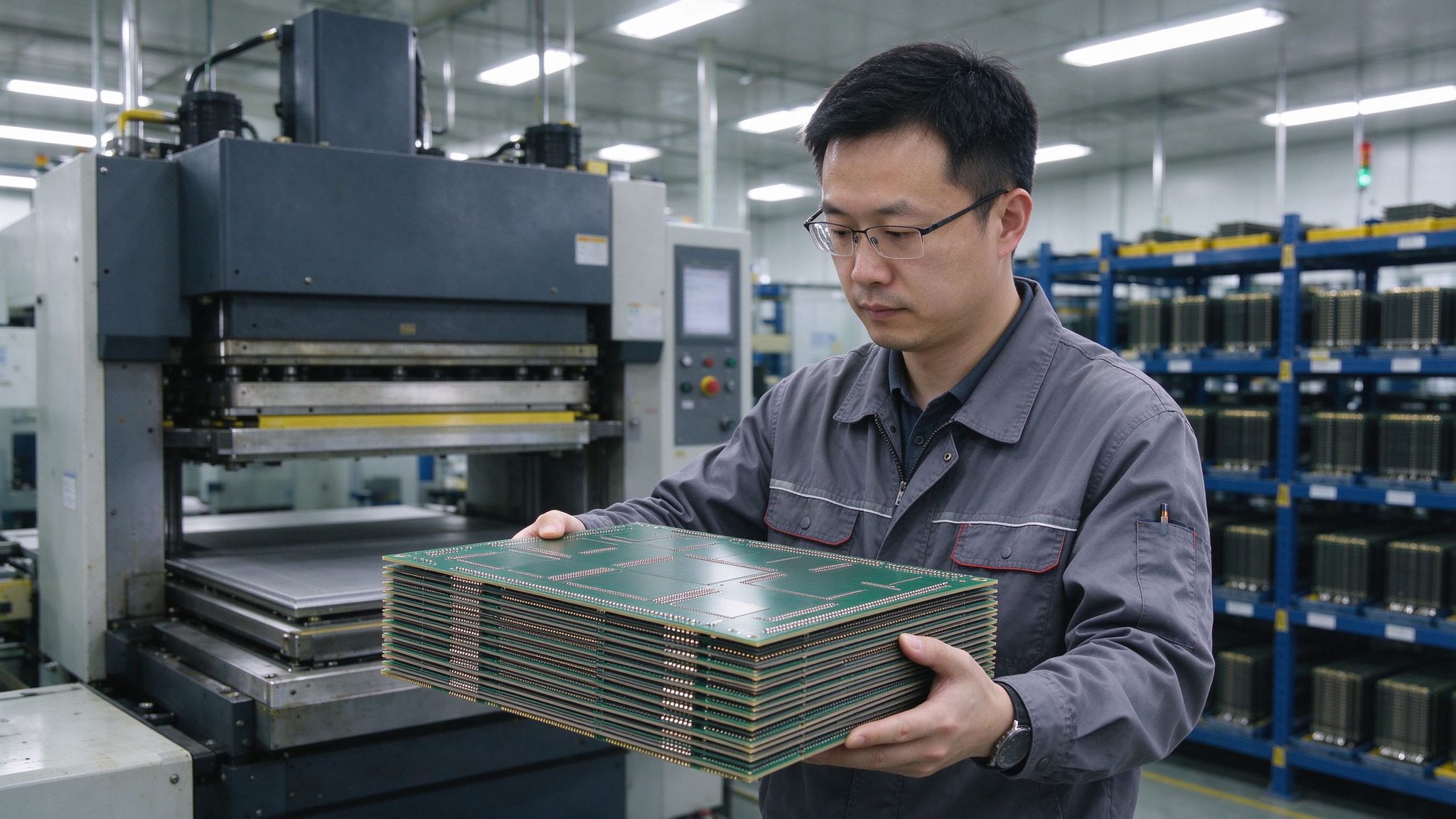 凡亿电路PCB制板服务凡亿电路工程师检查高多层电路板