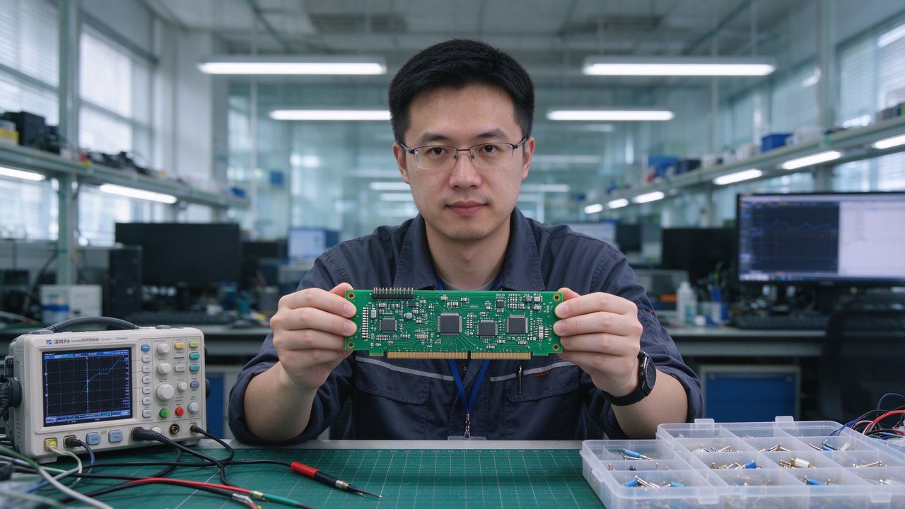 深圳PCB设计培训,工程师展示电路板