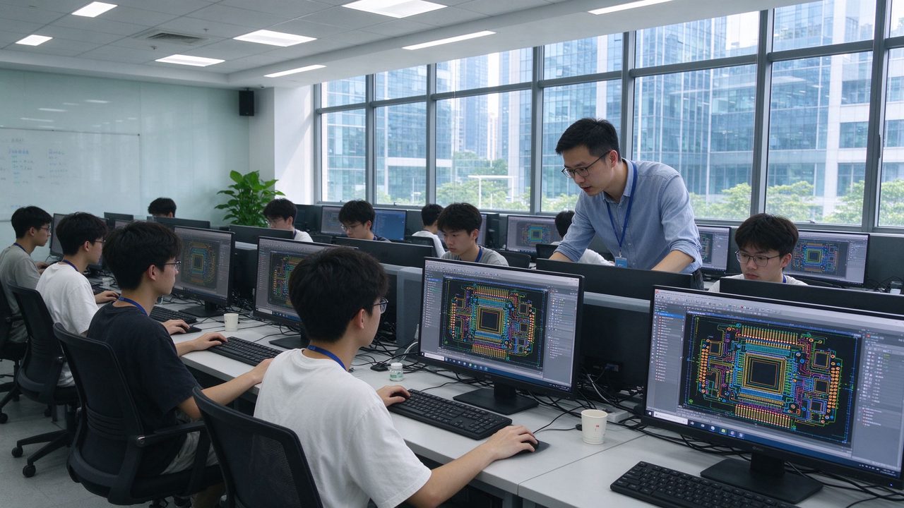 PCB设计培训推荐教学场景示意，历史素材非本期课堂实拍