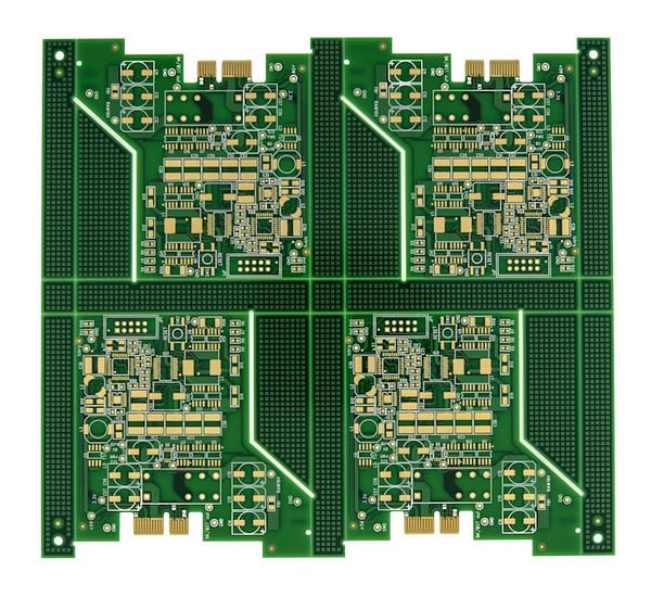 图3：采用V-CUT方式的PCB拼板，分板位置与单板外形需要提前配合。
