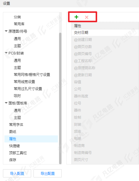 图2-8属性选项卡