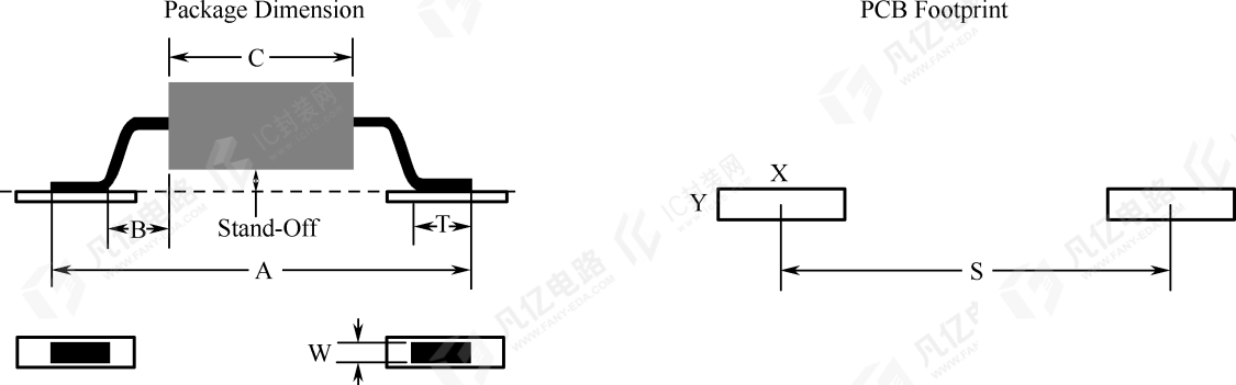 图13-3 翼形管脚型SMD贴片封装
