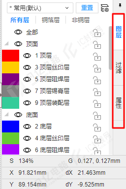 图1-2 PCB常用设计面板的调用