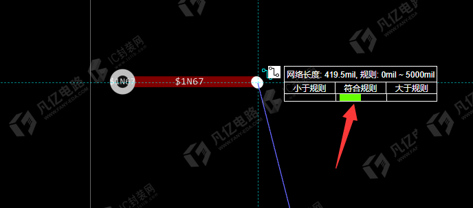 图2-15 网络长度规则显示
