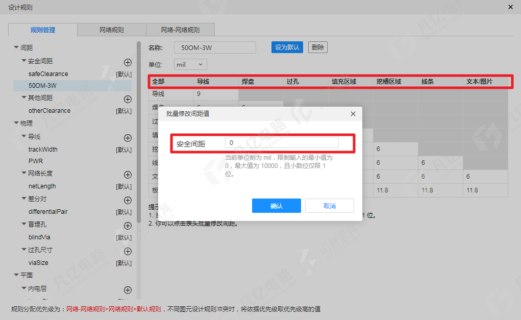 图2-7 批量修改所有元素的间距规则